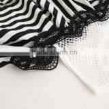 Wholesale Children Clothing Usa Girls White and Black Strip Blouse Design Patterns Back Neck thumbnail-3