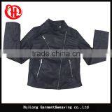 New Autumn Short Jackets Coats pu Black Women Leather Jackets thumbnail-1