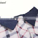 Wholesale Oem Factory Men Plaids Fleece Jacket thumbnail-3