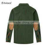 Wholesale OEM Cheap Good Quality Man School Uniform Fleece Shirt Jacket thumbnail-3