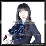 CX-S-48Q Frost Genuine Ladies Rex Rabbit Fur Scarf thumbnail-3