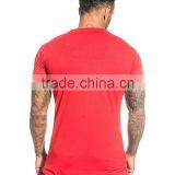Mens Plain Gym Running Fitness T Shirt With Hem Bottom thumbnail-4