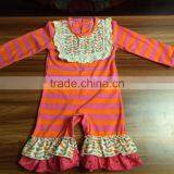 Beautiful New Design Baby Rompers Boutique Baby Clothes Cotton Baby Ruffle Pants Children's Clothing thumbnail-1