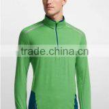 Factory Wholesale Plain Fitted T-Shirts Half-Zip Round Neck Sweatshirt thumbnail-3