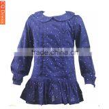 White Polka Dot Fashion One Piece Girls Party Dresses With Zip Closure at Back thumbnail-2