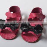 Genuine Leather Girl Summer Moccasins, Bow Design Baby Shoes thumbnail-2