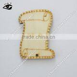 Cute Letter Paper Design Wood Bobbin Spools DIY Decoration Tools Sewing Accessories thumbnail-1