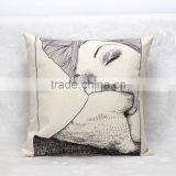 2016 NEW Fashion Design Square Adult Interest Linen Furnishing Cushions Cover Home Office Seat Pillow Cover thumbnail-6
