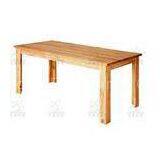 Oak Solid Wood Bedroom Furniture For Portable Rectangle Table , Hard And Stable thumbnail-1