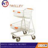 Canada Style Two Tier Metal Grocery Shopping Trolley/cart Wholesale