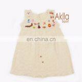 Beautiful Peruvian Cotton Woven Girls Dresses With Detailed Embroidery thumbnail-5