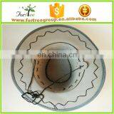 High Quality Wide Brim Leather Cowboy Hats Blanks for Men thumbnail-6