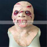 Halloween Mask Green Latex Terror Performing Party Devil Skeleton Mask thumbnail-1