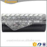Hot Selling Newest Handbag Purse PU Wholesale Leather Clutch Bag With Chain Cheap Rhinestones Evening Bag thumbnail-6