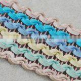 Fantastic Colorway Wave Leather Tape/ladder pu Trims for Accessories thumbnail-3
