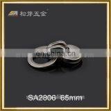 Zinc Alloy Key Buckle, Gunmetal Color Plating Key Ring Buckle, Factory Produced Key Buckle