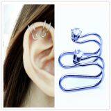 Amazon Hot Diamond Ear Clip Without Pierced Ears Can Also Wear Foreign Trade Earrings Wholesale Manufacturers. thumbnail-1