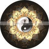 Eco Friendly Good Texture Digital Printing Round Suede Natural Rubber Yoga Mat thumbnail-1