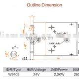 2.0KW 24VDC Motor With Carbon Brush Jinle Factory Price thumbnail-6
