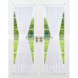 Best Sell Customized White Sheer Door Window Curtain Voile French Door Curtain thumbnail-1