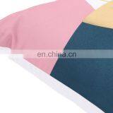 PU Patchwork Soft Geometric Print Decorative Square Throw Pillow/Cushion for Sofa Living Room thumbnail-7