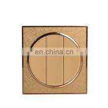 86 Style Classical Wall Turn on Button Light Switch,Traditional Interrupter,2 Gang 2Way,AC 220V-250V