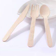 Disposable Wooden Forks FSC Certified Best Compostable Eco Friendly Birch Tableware Recyclable Flatware thumbnail-1