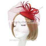 Fashionable Bridal Design Hair Fascinator Mini Hat With Veiling thumbnail-2