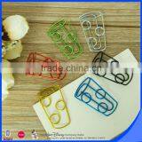 Metal Material Shiny PET Coated Iron Wire Cup Shape Paper Clip thumbnail-6