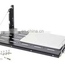 Black Rear Trunk Door Mounting Tray Foldable Back Shelf Stand Fit for Jeep Wrangler JK 2007-2017 thumbnail-2