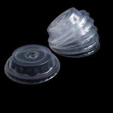 Disposable Milk Tea Cup Flower Shape Ice Cream 320ml Clear pp Plastic Cup With Lid thumbnail-2