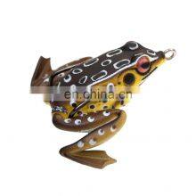 JOHNCOO Quality Kopper Artificial Bait Fishing Lure Soft Frog Lure 50mm 11g Frog Soft Plastic Snakehead Lure Simulation thumbnail-1