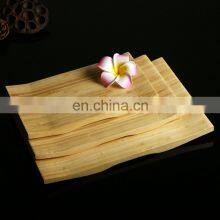 Japanese Style Rectangle Two-color Sushi Food Divider Serving Bamboo Snack Plate thumbnail-3