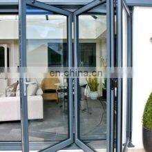 NFRC AS2047 Australia Standard Glass Collapsing Exterior Bifold Doorsaluminium Folding Patio Aluminium Bifold Doors