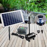 Gardeon 50W Solar Powered Pond Pump Battery Outdoor Water Submersible
