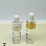 wholesale travel size 2ml 3ml glass vial with metal dropper,glass dropper bottle