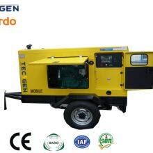 110 кВА мобильный генератор на трейлере, приводимый в действие дизельным двигателем Weifang Ricardo R6105ZLD с защитной навесной крышей от солнца