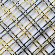 Construction Metal Mesh, Bronze-colored Decorative Metal Wire Mesh, Suitable for Furniture. thumbnail-2