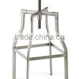 Timber Seat Swivel Turner Industrial Bar Stool thumbnail-4