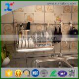 Stainless Steel Kitchen Hanging Pot Rack Pan Organizer thumbnail-6