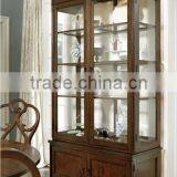 High Quality Solid Wood Display Cabinet Wine Cabinet With Glass Door thumbnail-3