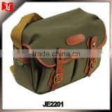 China factory wholesale mens large size canvas material camera messenger bag