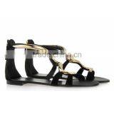 Fashion Design Sandals Shoes Comfortable Black Color Shoes Women Shoes Flats thumbnail-1
