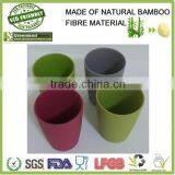 4pcs tumbler set 400ml cup,bright color bamboo fibre cup