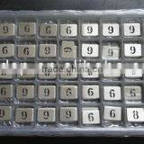Metal Number Keys