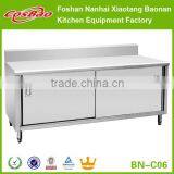 Commercial Stainless Steel Kitchen Cabinet With Sliding Doors And Backsplash BN-C01 Quality Choice thumbnail-3