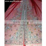 Red Heavy Beaded Rhinestone Arabic Kaftan(KFT-019) Quality Choice