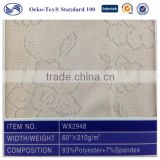 Comfortable polyester spandex Jacquard fabric Supplier