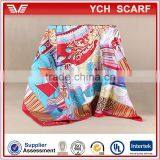 Digital Printed Wholesale New Twill Silk Scarves 90*90 thumbnail-1