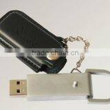 Leather Case Usb Flash Drive With Keychain thumbnail-1